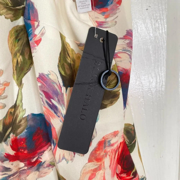 NWT BLACK HALO Alexandria Sheath Dress Impasto Floral Size 2 Cocktail - Picture 7 of 9